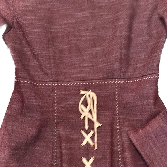 Nanette Lepore mauve blazer with stitching detail. - Picture 4 of 4